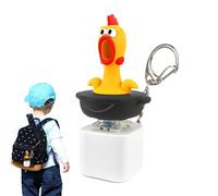 Llavero de pollo | Juguete antiestrés de animales | Llavero colgante para mujeres y hombres, bonito llavero de animales, llavero decorativo con sonido y luz, a, Refer to description