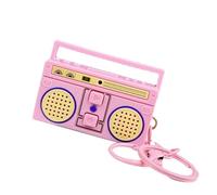 Llavero de radio - Accesorios para llavero de , colgante de llavero retro, decoración de mochila colgante, colgante de de llave de coche pequeño para bolso, cartera, Rosa, Refer to