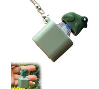 Llavero de rana croando, teclado recargable antiestrés con botones.