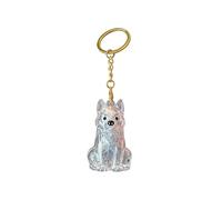 Llavero de recuerdo para mascotas, botella de ceniza - pelo de animal