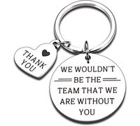 Llavero de regalo de agradecimiento para jefes y entrenadores, con texto en inglés "We wouldn't be the team that we are without you", regalo de agradecimiento para entrenador