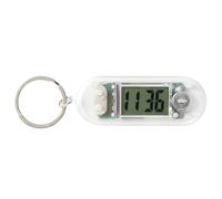 Llavero de reloj digital - Pequeño dije de reloj para bolsas | Mini reloj de mesa portátil electrónico para revisiones de exámenes, biblioteca, sala de estudio, accesorio compacto de viaje