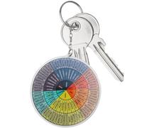 Llavero De Rueda Emocional - Llavero Con Rueda, Colgante De Rueda De Emociones | Llavero De Rueda De Emociones Divertidas De Doble Cara Para La Gestión De La Gestión De Las Emociones, Sección 1, Fare