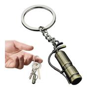 Llavero de seguridad contra incendios, colgante de bombero de aleación de zinc, mini llavero creativo de rescate con diseño simbólico de seguridad, llavero de regalo de graduación para bomberos y