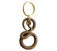 Llavero de serpiente - Bonito regalo colgante de bolso estilo chino colgante del año de la serpiente 2025 | Estatua de serpiente de latón, llavero, decoración para amigos, Estilo retro, Siehe