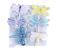 Llavero de silicona con libélulas, llavero de libélulas, molde de silicona para manualidades delicadas de resina y regalos