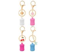 Llavero de silicona multiusos para bálsamo labial, compacto y cosmético, soporte brillante para bolsas de gimnasio, bolsos, cinturones, soporte para bálsamo labial apto para viajes