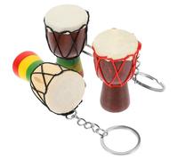 Llavero de Tambor Africano Mini 1 Juego de Madera y Metal Varios estilos