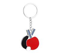 Llavero de tenis de mesa, llavero de murciélago de pingpong, bonito llavero deportivo, colgante de pelota de tenis de mesa, llaveros deportivos de juguetes, llavero para bolsa/coche, decoración de