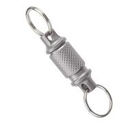 Llavero de titanio, llaveros desmontables con articulación giratoria, fuerte doble giratorio organizador de llaves para bolso y cinturón, Color: 2, 1