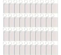 Llavero de transferencia de de 120 piezas con anilla - Patrones impresibles de cara - Artículo de manualidades para llavero DIY