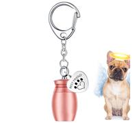 Llavero de urna para cenizas de mascotas, urna para mascotas, urna para perros, llavero para cenizas | Llavero conmemorativo con huella de pata, llavero de condolencias para perro, K