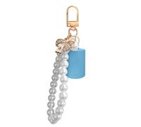 Llavero de viaje para bálsamo labial, clip de moda, portátil, para belleza, soporte de brillo, resistente al bálsamo