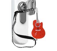 Llavero de violín con luz LED, llavero de violín en miniatura, llavero de violín LED, pequeño juguete de violín con música triste, llavero divertido colgante para bolso, Naranja 1, Refer to
