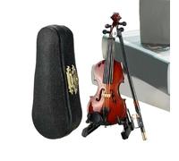 Llavero de violín con sonido de historia sonora, llavero de 5 pulgadas, de instrumento de mesa, para escritorio, mesita de noche, estantería, niños, aficionados, mesitas de noche