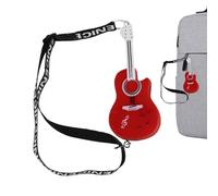 Llavero de violín con sonido, llavero de violín musical, llavero de violín en miniatura LED, llavero de violín con sonido | Pequeño juguete de violín con música triste, divertido S, rojo, Siehe