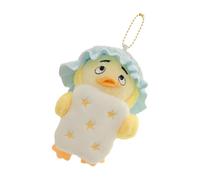 Llavero del pato de la felpa, animal relleno del pato de la historieta | Dibujos animados Lindo juguete de peluche suave llavero portátil colgan