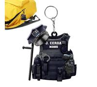 Llavero del policía - Llavero colgante de los regalos del policía - Accesorios de llavero portátiles, recuerdos de fiesta de cumpleaños para monedero de