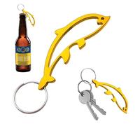 Llavero delfín de aluminio anodizado - Abrebotellas para cerveza y bebidas - Diseño elegante y resistente - 9 cm - Color aleatorio - Accesorio ligero y práctico