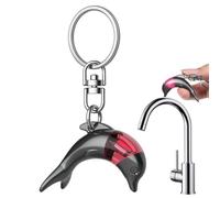 Llavero Delfín Dije Portátil Delfín Para Bolso Con Luz | Llavero Antiestático Para Coche Para Asa Metálica Puerta Coche Hogar Oficina Viaje Casa