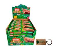 Llavero Deliex y 30 Barritas Jungly Nestlé - Snacks - Galletas de chocolate 34 g caja con 30 unidades.