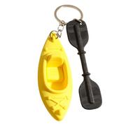 Llavero deportivo de, pequeño colgante de kayak con accesorio de metal, acento de tema de barco para bolsas, paquetes, decoración de exhibición, uso de llavero de kayak, colgante de barco, bolsa