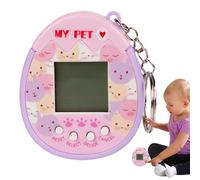 Llavero digital electrónico virtual para mascotas, mini animal de bolsillo, consola de juegos retro, colgante de bolsillo para adolescentes regalo de entretenimiento interacti