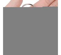 Llavero dividido con cadena, anillo de llavero dividido de plata, para manualidades caseras, joyería DIY