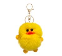 Llavero dorado de conejo de Pascua de peluche, muñeca de peluche para niño y niña, accesorios de mochila de dibujos animados, llavero de juguete de conejo pequeño, llavero de regalo con colgante de
