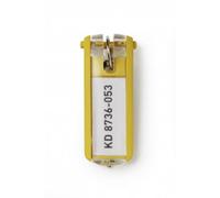 Llavero Durable Key Clip Amarillo 25 mm x 68 mm 6 piezas