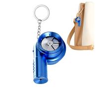 Llavero eléctrico recargable, con efectos de sonido turboalimentados simulados y luces LED, decoración eléctrica novedosa de piezas de automóvil, mini turbocompresor, llavero de piezas de coche