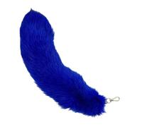 Llavero elegante con forma de cola de animal, colgante único para bolso, mochila, azul real, Talla única
