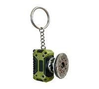 Llavero en miniatura 2 en 1 con acabado de metal que proporciona elegancia y fiabilidad con materiales Kirsite para usuarios, llavero de viaje