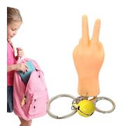 Llavero en miniatura con manos pequeñas, marionetas de dedo minúsculas - Marionetas de dedo seguras y flexibles,Juguetes manuales duraderos para fiestas gag Espectáculo de marionetas con interacción