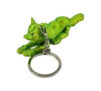 Llavero escultural de animales 3D con articulado | Figura multiarticulada con forma en capas, cadena corta y herrajes de cierre, detalle escultural para decoración de bolsos