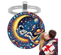 Llavero Espacial De Astronauta: Colgante Colorido Inspirado En Un Astronauta, Lindo Accesorio Decorativo, Acento De Tema Espacial Creativo Que Agrega Carácter Y Atractivo Visual | Adición Elegante Par