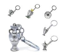 Llavero Europeo del Trofeo del Fútbol, Sistema De 6 Piezas, Todo El Material Sólido del Metal, Regalos para Los Fans