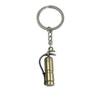 Llavero Extintor Bomberos Color Bronce - Llaveros Extintor Apaga Fuegos Incendio - Accesorio de llaves amantes del Fuego, Bomberos, Bomberas, Extintores, Llamas… - Llavero unisex hombre y mujer