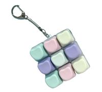 Llavero Fidget Clicker, Juguete de Teclado Colorido, Dispositivo de presión sensorial de 1,97 Pulgadas con botón táctil, del estrés portátil, clicker de Resina con diseño Compacto, Juguete Anti