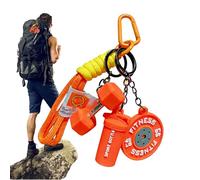 Llavero Fitness | Llavero Bonito De Mancuerna - Accesorios Para Llaves De Coche Con Tema De Barra | Para Bolso Cartera Equipaje Fiesta de Navidad Oficina Viaje Cumpleaños Escuela Club Hombre Mujer