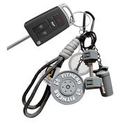 Llavero Fitness | Llavero Bonito De Mancuerna,Accesorios Para Llaves De Coche Con Tema De Barra - Para Bolso Cartera Equipaje Viaje Escuela Fiesta Oficina Cumpleaños Navidad Club Mujeres Hombres