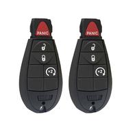 Llavero FoBik de repuesto compatible con Dodge Ram 1500 2013 2014 2015 2016 2017 2018 2019 2020 2021 2500 3500 4500 5500 2013-2018 Pickup Truck Control remoto de entrada sin llave (FCC ID: GQ4-53T) 2