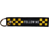 Llavero FOLLOW ME *NERO*, incluye anillo de llave