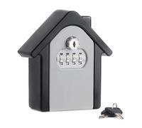 Llavero for armario de pared, 1 caja de seguridad, organizador de almacenamiento con cerradura de combinación de código, escondite secreto de seguridad, 4 casilleros de seguridad digitales for el hoga
