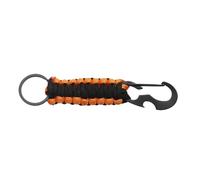 Llavero for exteriores, colgante for llavero, cuerda de paracord for acampar, nudo for, abrebotellas Clave Giratoria Cierres(Style 2-Black Orange)