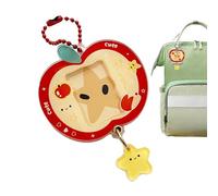 Llavero fotográfico - colgante acrílico en forma de fruta, llavero de recuerdo de , inserto de fotos transparente | Decoración personal con diseño ligero para mochila de viaje Allt, Half A Star