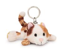 NICI-Llavero Gato de la Suerte de 10 cm, Color marrón, acompañante Fiel para Mochila o Bolso, para niños y Personas Adultas, 62132