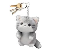 Llavero Gato Peluche Suave Esponjoso para Bolsos Mochilas y Llaveros