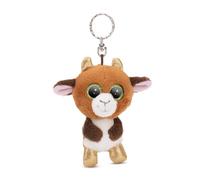 NICI Llavero GLUBSCHIS Cabra Zoggy 9cm marrón - Colgante Animal de Peluche sostenible - para Colgar en la Llave, Bolso, Mochila, y Mucho más, para niños y Adultos, una excelente Idea de Regalo