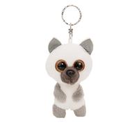 Llavero GLUBSCHIS Lemur Rey Lou 9cm Blanco - Colgante Animal de Peluche - para Colgar en la Llave, Bolso, Mochila, y Mucho más, para niños y Adultos, una excelente Idea de Regalo